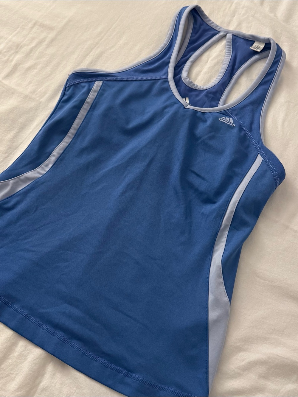 Y2K Adidas blue tank top size M